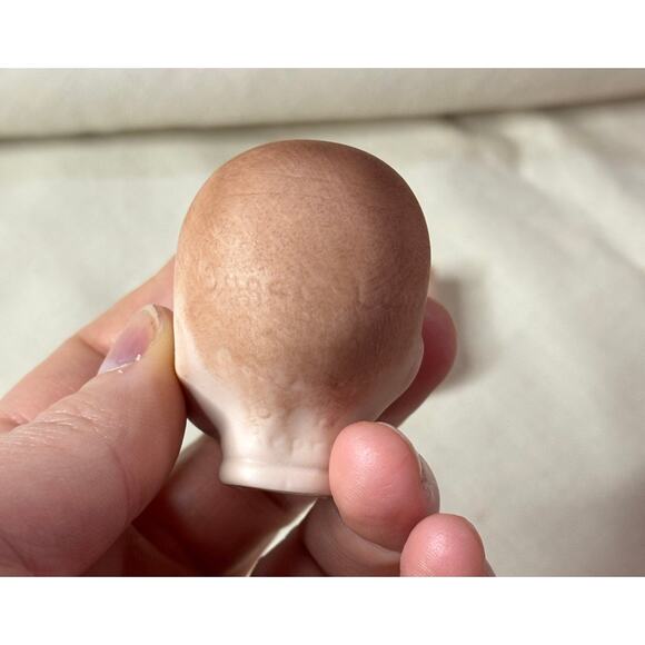 Vintage Sugar Lump Baby Doll Head & Hands Set – Miniature Craft Parts - Picture 6 of 12